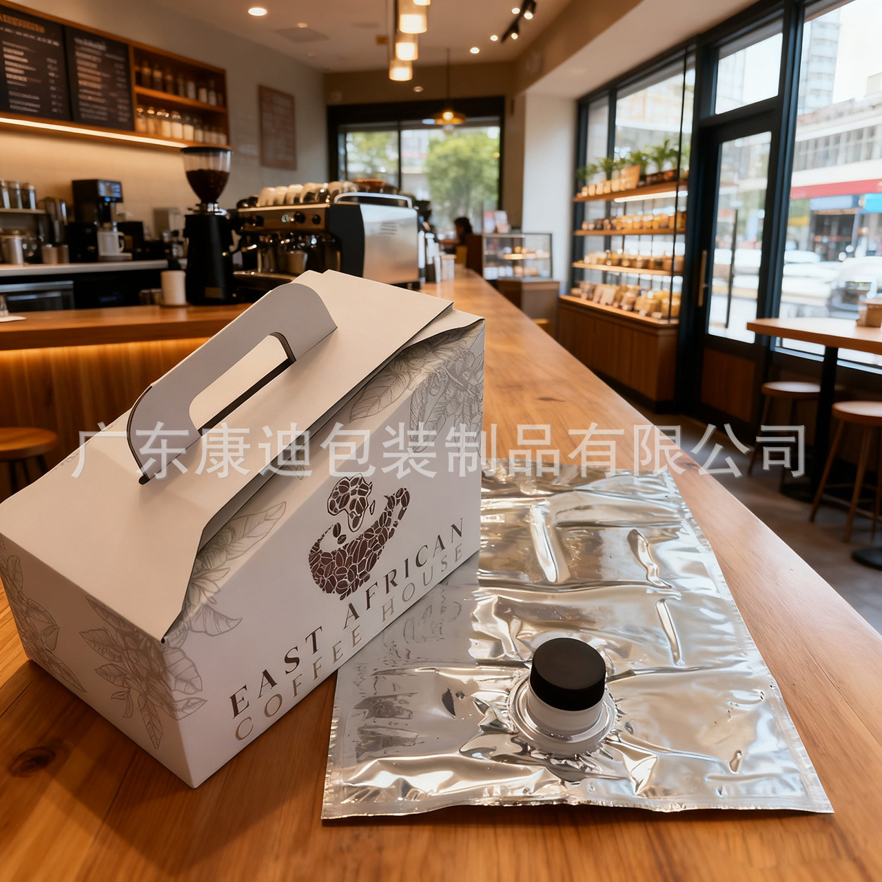 Heat-Resistant Foil Bag-in-Box for Hot Coffee, 32–160 oz, Custom Print